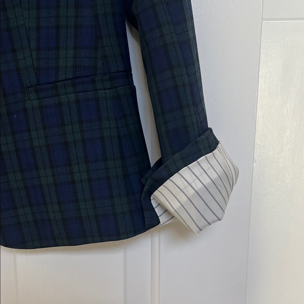 Banana republic Blazer in Navy and Green Plaid - black watch type - Picture 6 of 10